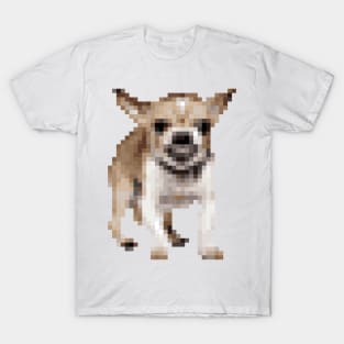 Angry Pixel Art Chihuahua T-Shirt